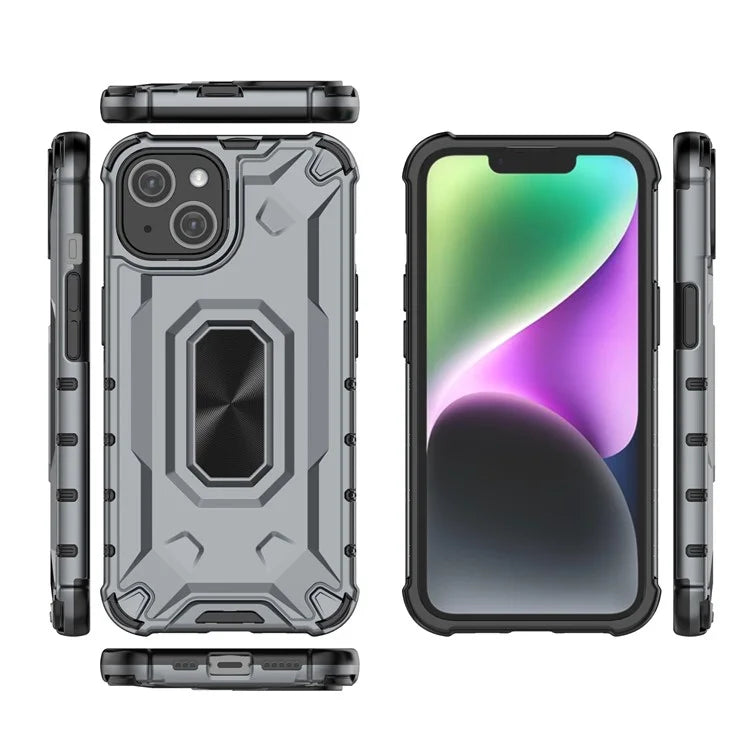 For iPhone 14 Phone Case Hard PC Soft TPU Shockproof Protective Cover