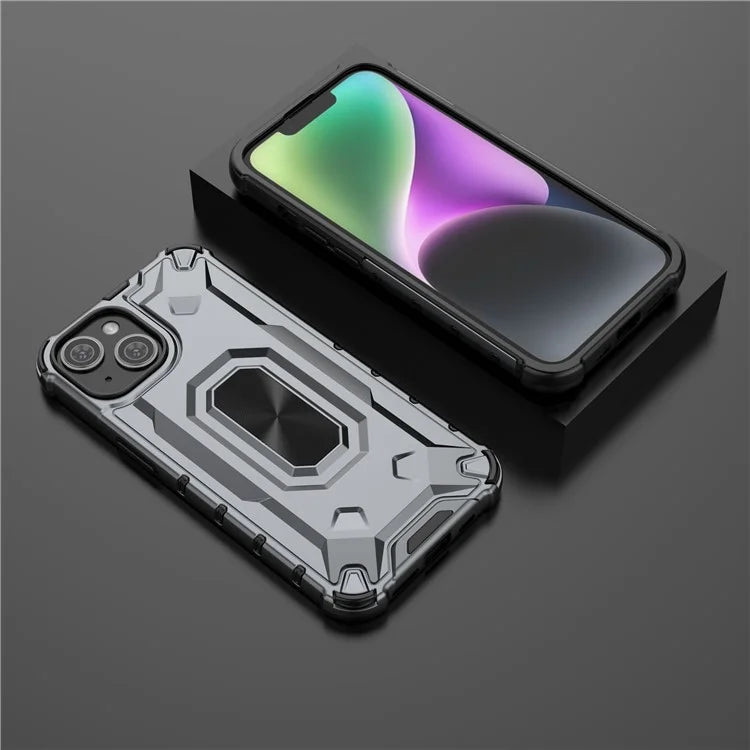For iPhone 14 Phone Case Hard PC Soft TPU Shockproof Protective Cover
