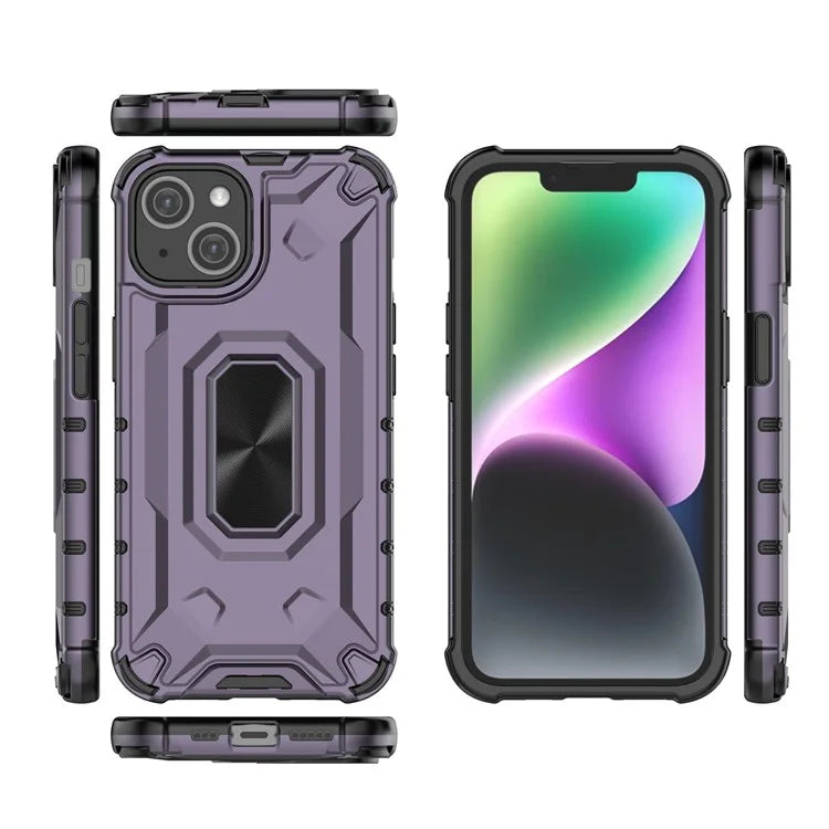 For iPhone 14 Phone Case Hard PC Soft TPU Shockproof Protective Cover