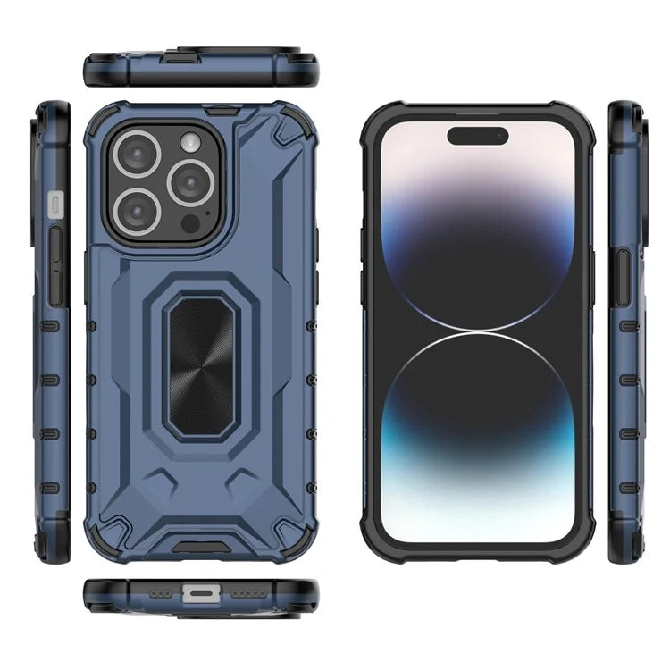 For iPhone 14 Pro Case Slim-Fit Anti-fall Hybrid Hard PC Soft TPU Phone Back Shell
