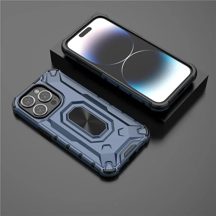 For iPhone 14 Pro Case Slim-Fit Anti-fall Hybrid Hard PC Soft TPU Phone Back Shell