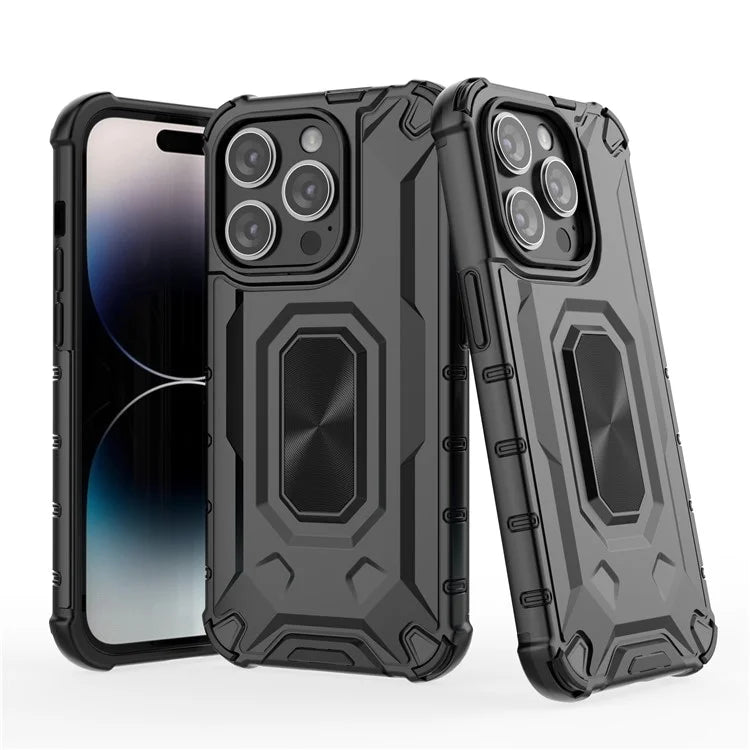 For iPhone 14 Pro Case Slim-Fit Anti-fall Hybrid Hard PC Soft TPU Phone Back Shell