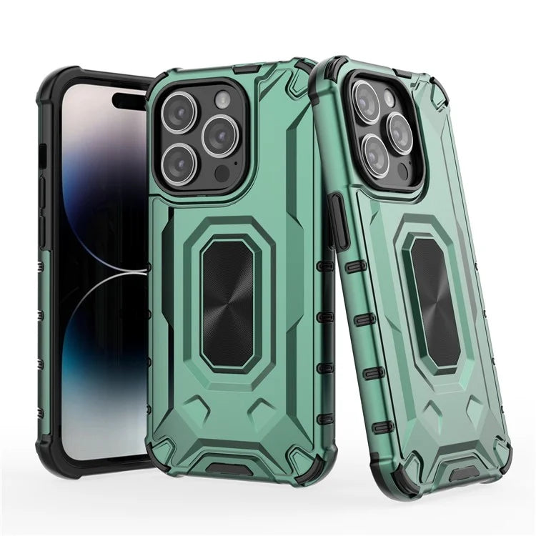 For iPhone 14 Pro Case Slim-Fit Anti-fall Hybrid Hard PC Soft TPU Phone Back Shell