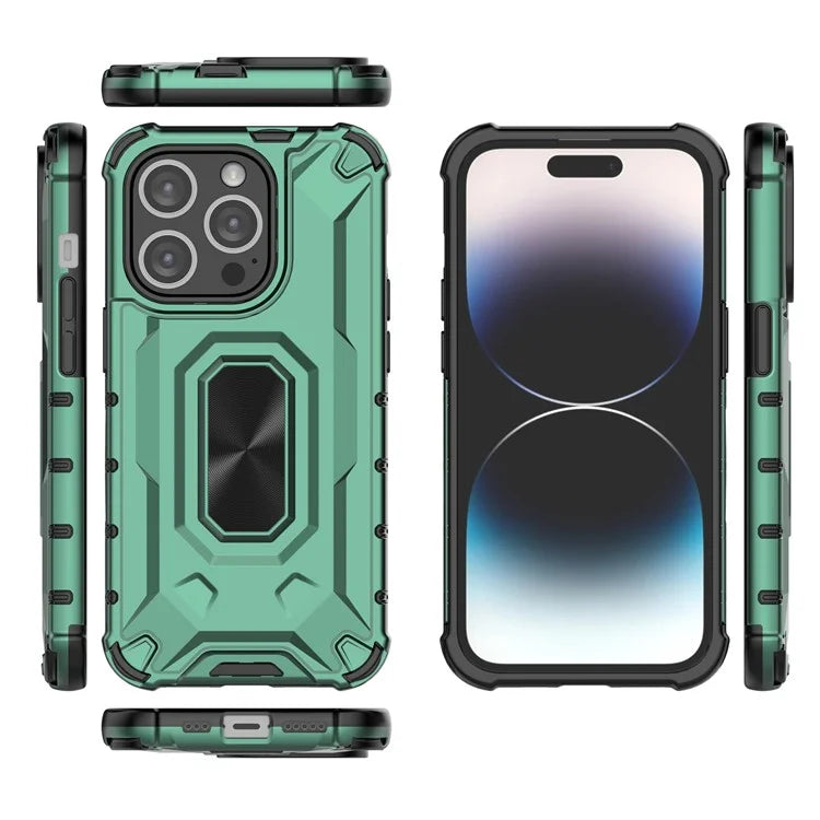 For iPhone 14 Pro Case Slim-Fit Anti-fall Hybrid Hard PC Soft TPU Phone Back Shell