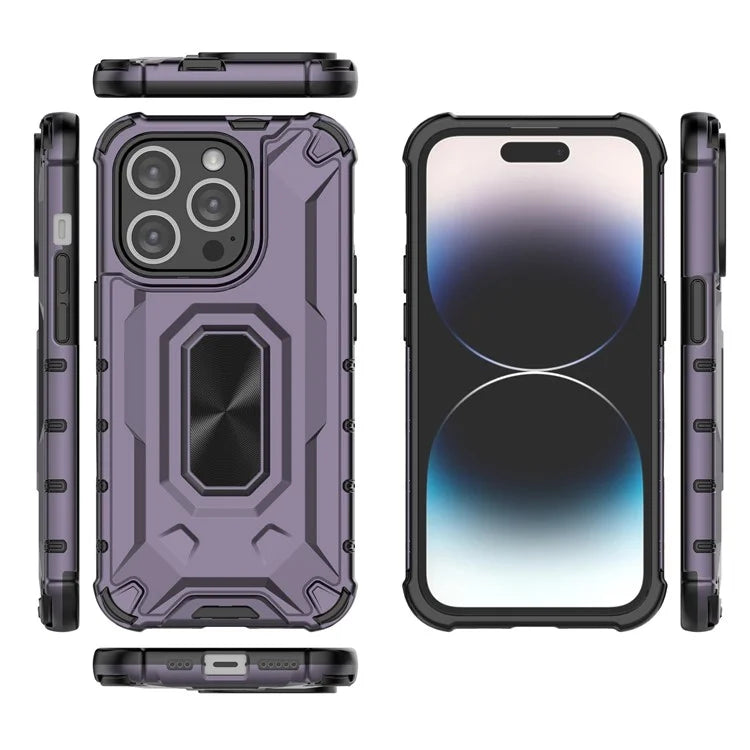 For iPhone 14 Pro Case Slim-Fit Anti-fall Hybrid Hard PC Soft TPU Phone Back Shell