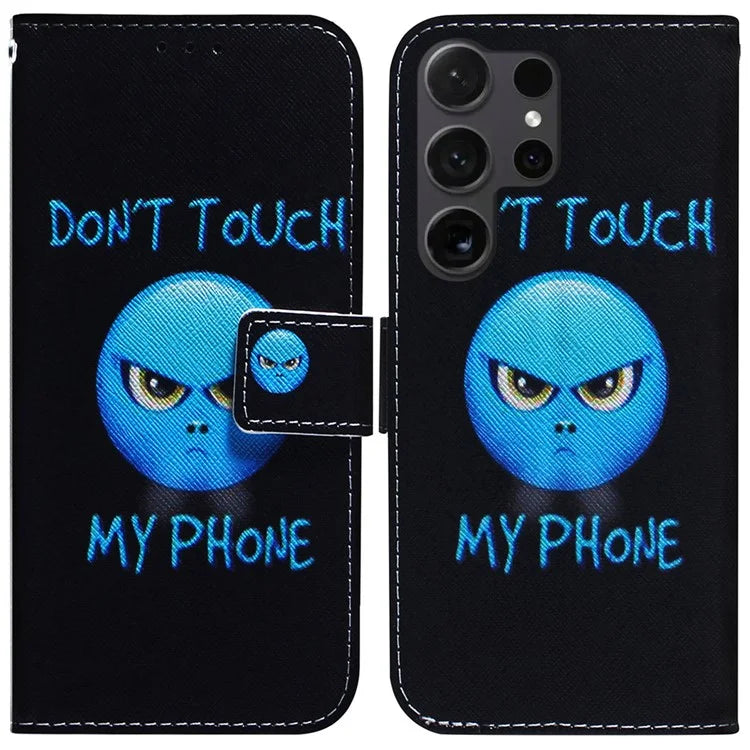 For Samsung Galaxy S24 Ultra Case Pattern Printing Wallet Phone Cover