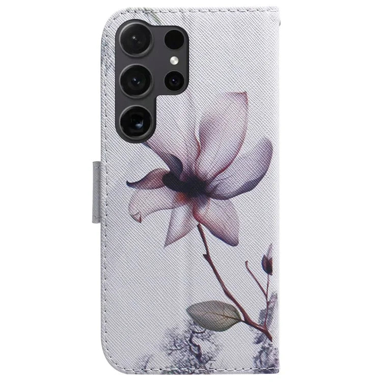 For Samsung Galaxy S24 Ultra Case Pattern Printing Wallet Phone Cover