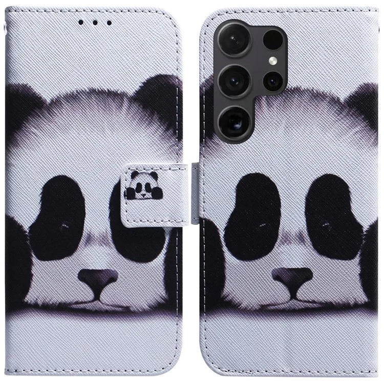 For Samsung Galaxy S24 Ultra Case Pattern Printing Wallet Phone Cover