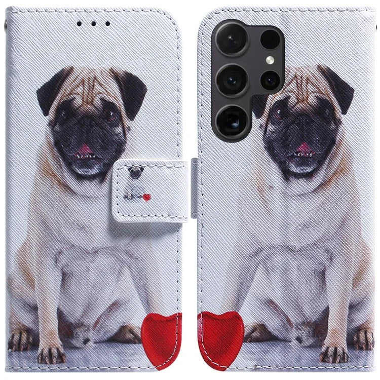 For Samsung Galaxy S24 Ultra Case Pattern Printing Wallet Phone Cover