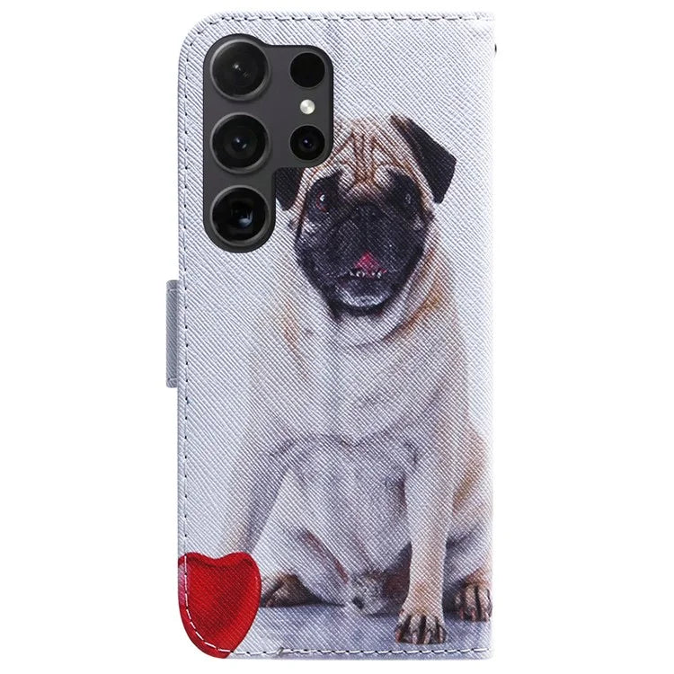 For Samsung Galaxy S24 Ultra Case Pattern Printing Wallet Phone Cover