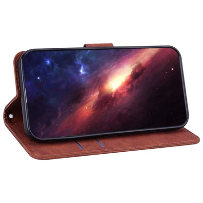 For Samsung Galaxy S24+ Case Imprinted Geometry Stand Wallet Leather Cover