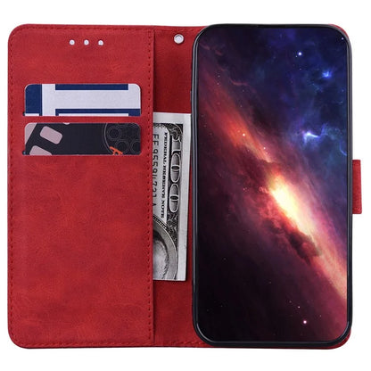 For Samsung Galaxy S24+ Case Imprinted Geometry Stand Wallet Leather Cover