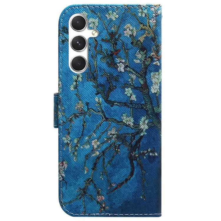 For Samsung Galaxy S24 Case Pattern Printing Leather Cover with Wallet Stand