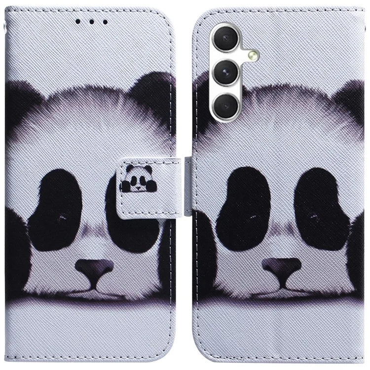 For Samsung Galaxy S24 Case Pattern Printing Leather Cover with Wallet Stand