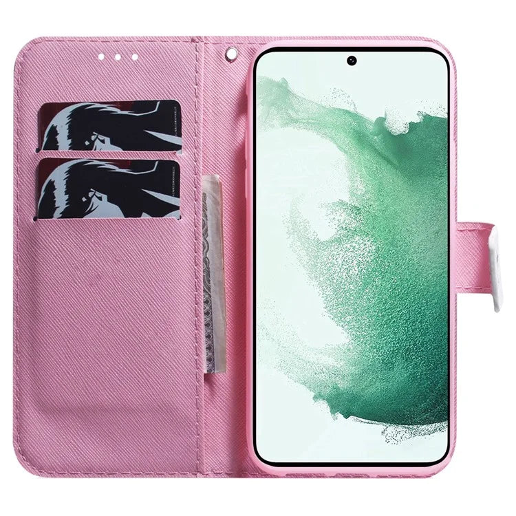 For Samsung Galaxy S24 Case Pattern Printing Leather Cover with Wallet Stand
