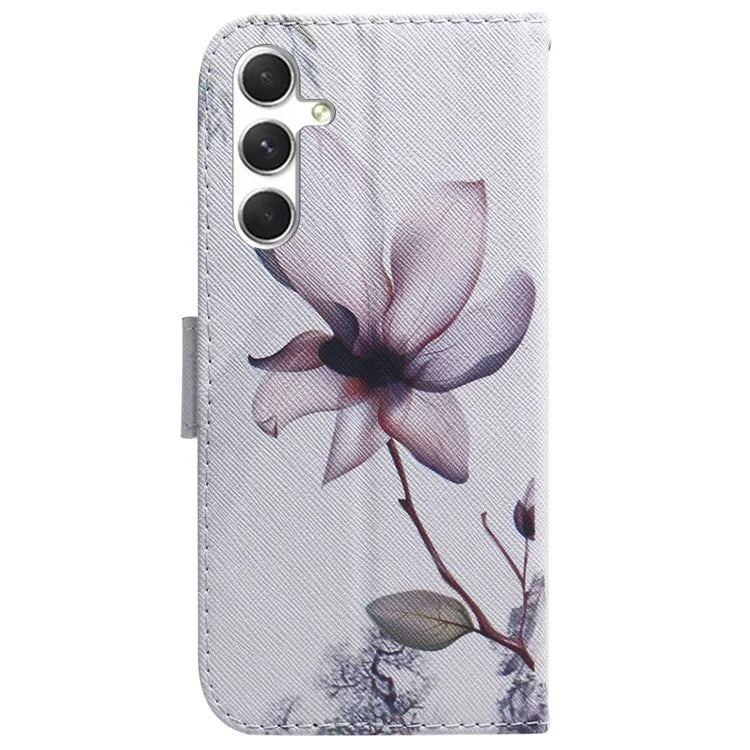 For Samsung Galaxy S24 Case Pattern Printing Leather Cover with Wallet Stand