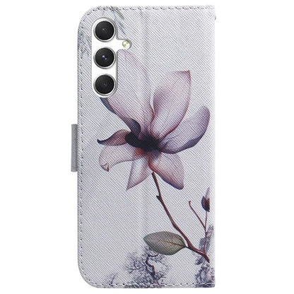For Samsung Galaxy S24 Case Pattern Printing Leather Cover with Wallet Stand