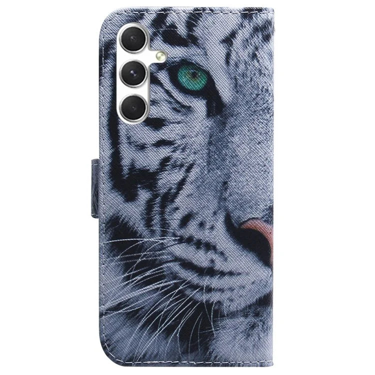 For Samsung Galaxy S24 Case Pattern Printing Leather Cover with Wallet Stand