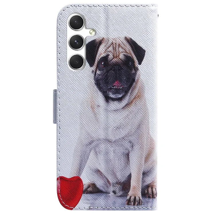 For Samsung Galaxy S24 Case Pattern Printing Leather Cover with Wallet Stand