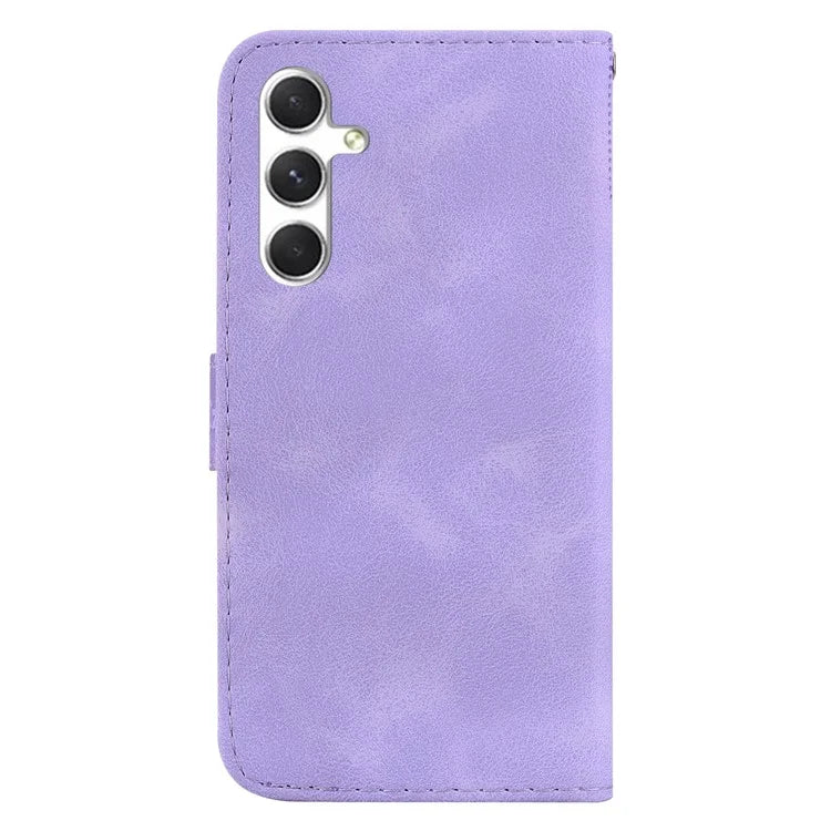 For Samsung Galaxy S24+ Case 7-Shape Imprinted Wallet Leather Phone Cover