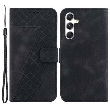 For Samsung Galaxy S24+ Case 7-Shape Imprinted Wallet Leather Phone Cover