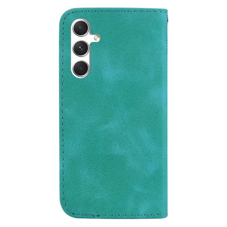 For Samsung Galaxy S24+ Case 7-Shape Imprinted Wallet Leather Phone Cover