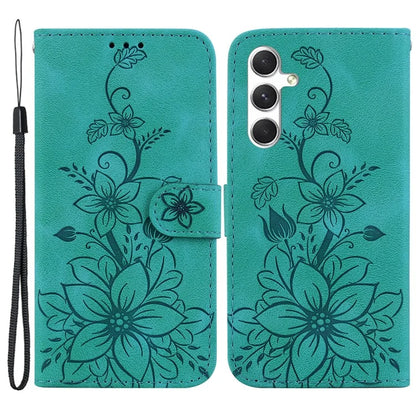 For Samsung Galaxy S24 Case Flower Imprint Wallet Phone Cover
