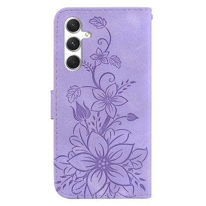 For Samsung Galaxy S24 Case Flower Imprint Wallet Phone Cover