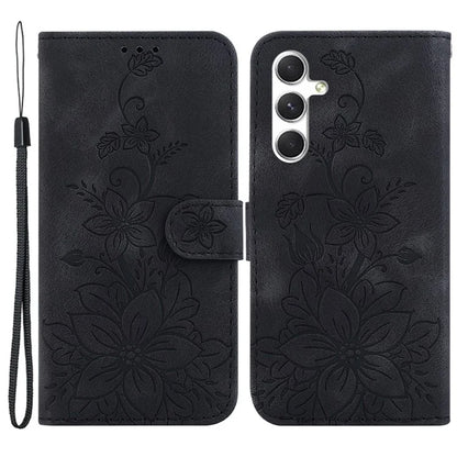 For Samsung Galaxy S24 Case Flower Imprint Wallet Phone Cover