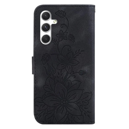 For Samsung Galaxy S24 Case Flower Imprint Wallet Phone Cover