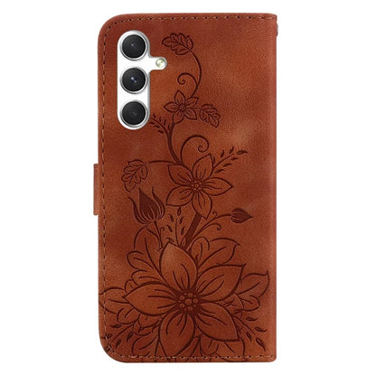 For Samsung Galaxy S24 Case Flower Imprint Wallet Phone Cover
