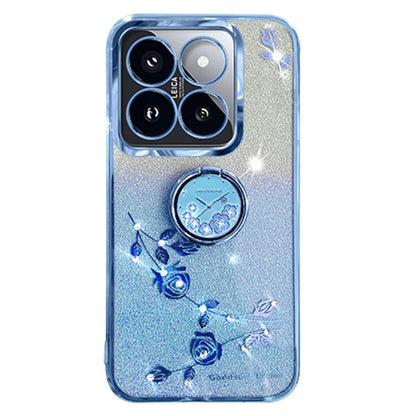KADEM For Xiaomi 14 Pro Cover with Ring Kickstand Glitter TPU Phone Shell