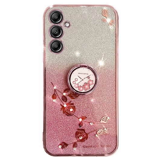 KADEM For Samsung Galaxy S24 Cover with Ring Kickstand Shockproof TPU Phone Shell