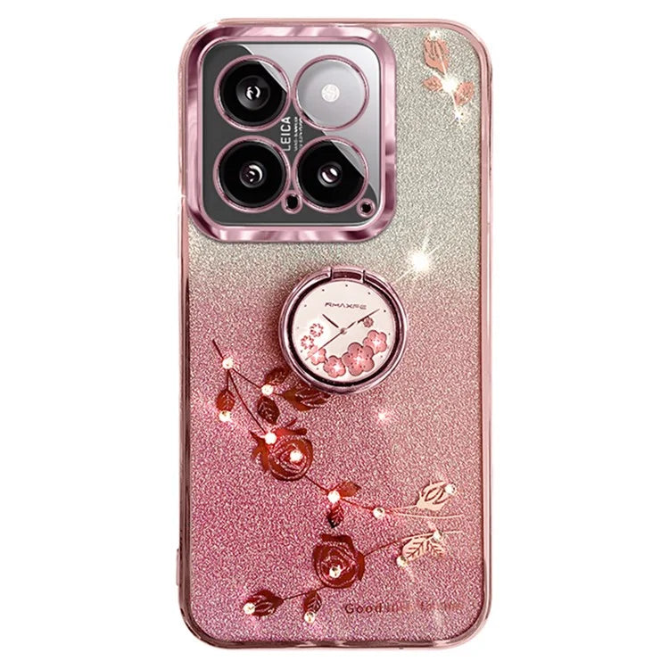 KADEM For Xiaomi 14 Cover Drop Resistant TPU Phone Case with Ring Kickstand