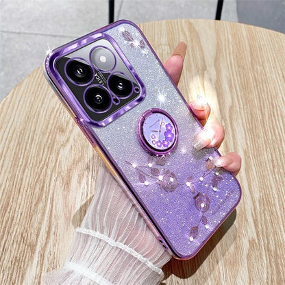 KADEM For Xiaomi 14 Cover Drop Resistant TPU Phone Case with Ring Kickstand