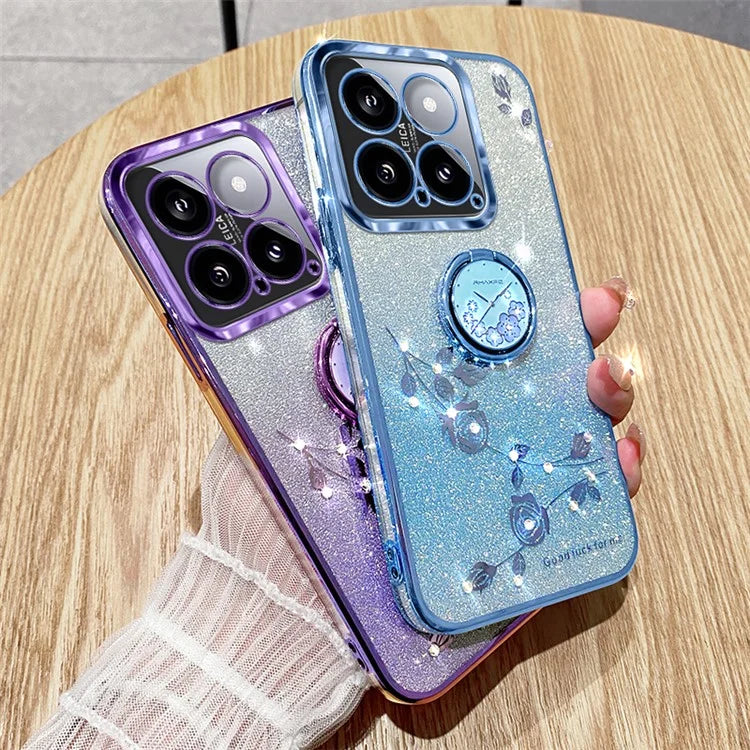 KADEM For Xiaomi 14 Cover Drop Resistant TPU Phone Case with Ring Kickstand