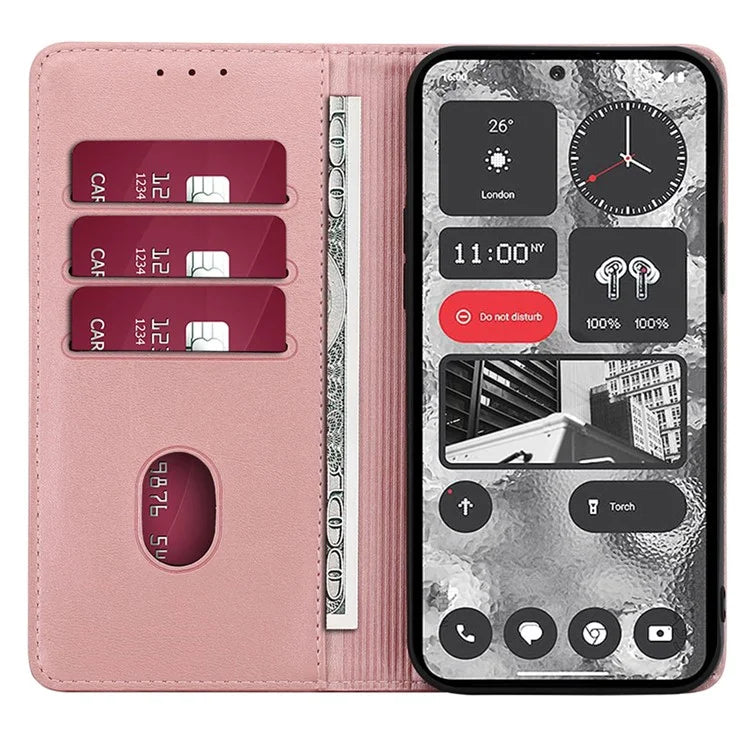 For Nothing Phone (2) Case Magnetic Auto Closing Phone Leather Cover