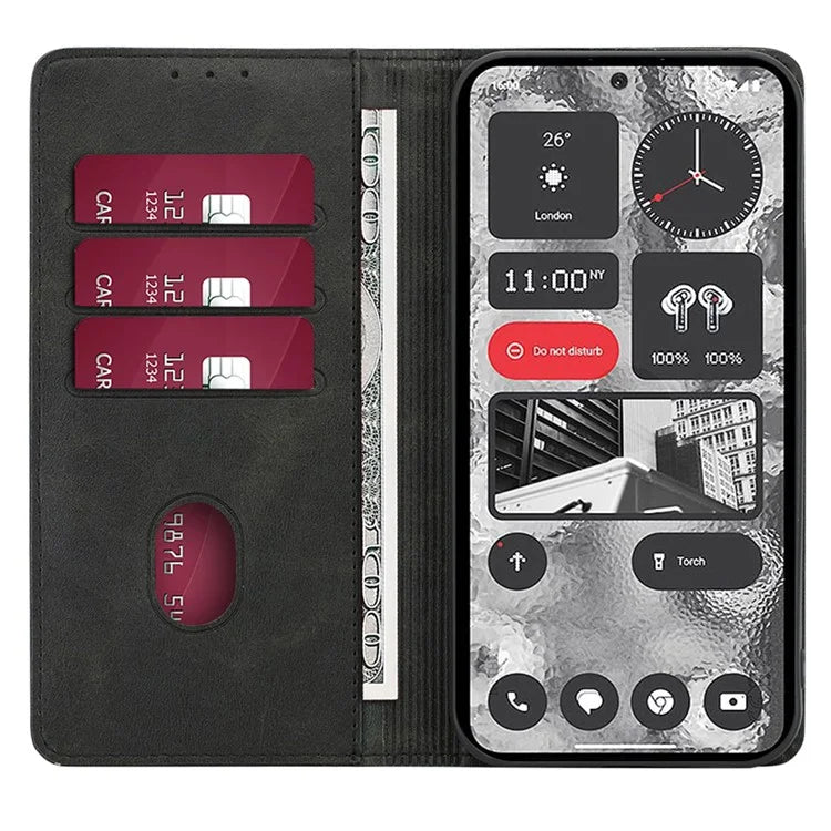 For Nothing Phone (2) Case Magnetic Auto Closing Phone Leather Cover