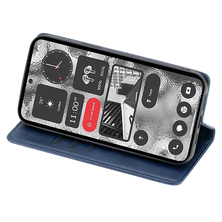 For Nothing Phone (2) Case Magnetic Auto Closing Phone Leather Cover