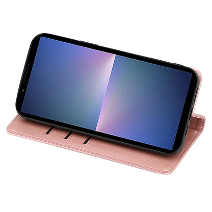 For Sony Xperia 5 V Case Magnetic Closure Wallet Leather Cover