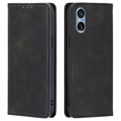 For Sony Xperia 5 V Case Magnetic Closure Wallet Leather Cover