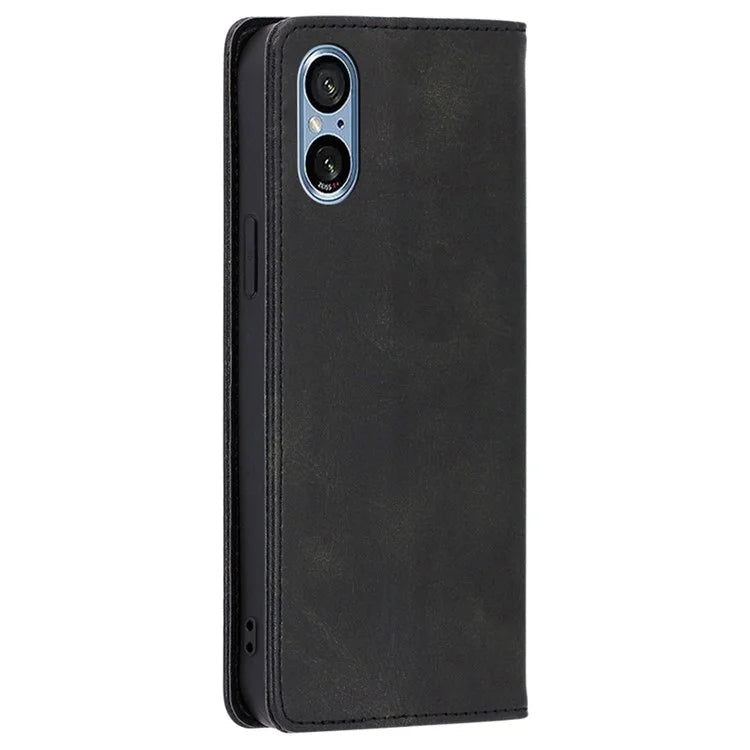 For Sony Xperia 5 V Case Magnetic Closure Wallet Leather Cover