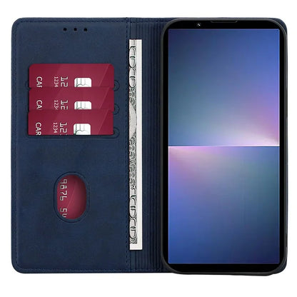 For Sony Xperia 5 V Case Magnetic Closure Wallet Leather Cover