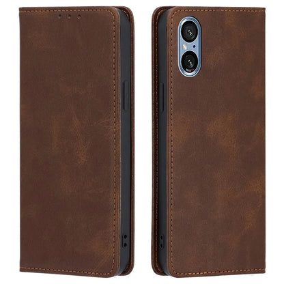 For Sony Xperia 5 V Case Magnetic Closure Wallet Leather Cover