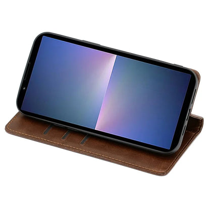 For Sony Xperia 5 V Case Magnetic Closure Wallet Leather Cover