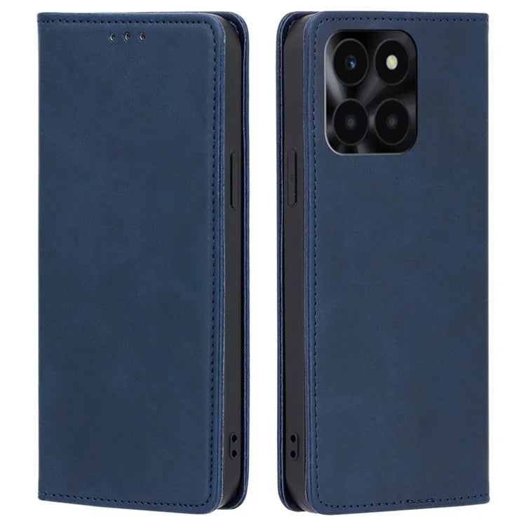 For Honor X6a 4G Leather Case Magnetic Auto Closing Phone Cover
