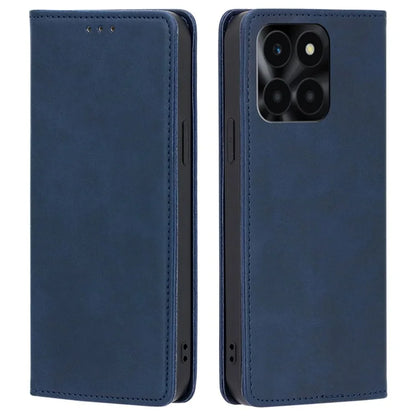 For Honor X6a 4G Leather Case Magnetic Auto Closing Phone Cover