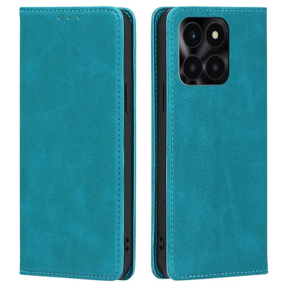 For Honor X6a 4G Leather Case Magnetic Auto Closing Phone Cover