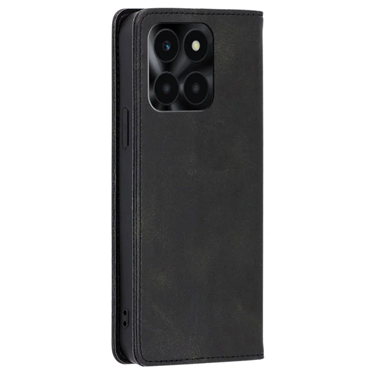 For Honor X6a 4G Leather Case Magnetic Auto Closing Phone Cover