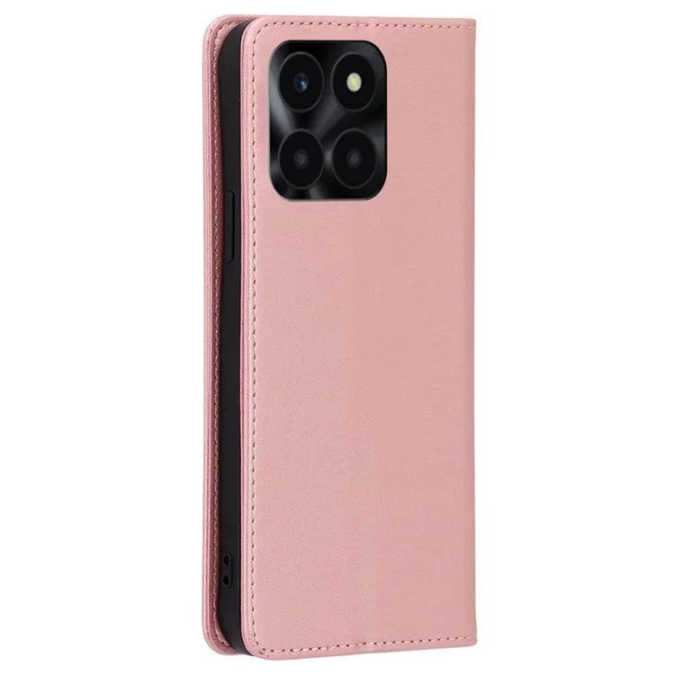 For Honor X6a 4G Leather Case Magnetic Auto Closing Phone Cover